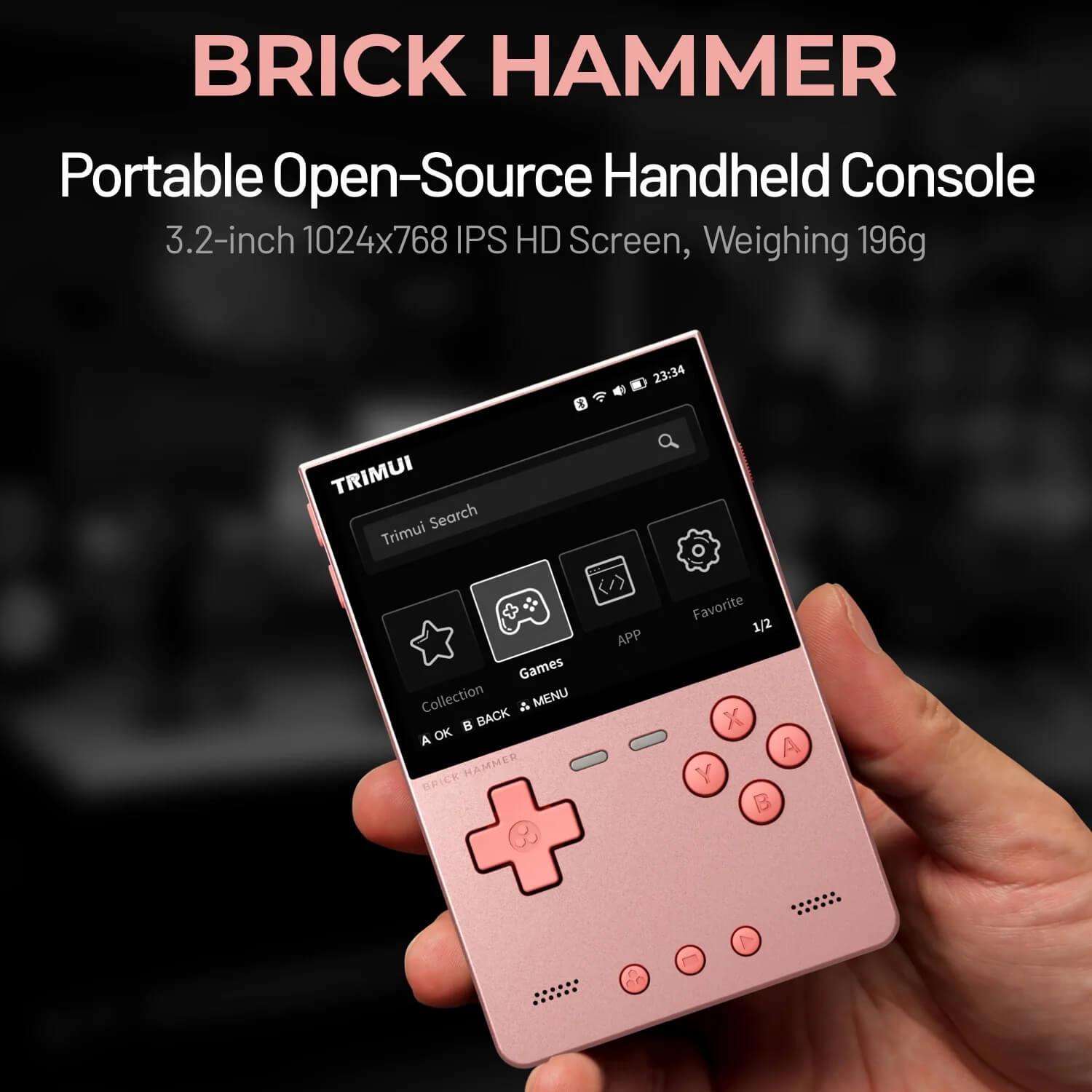 Trimui Brick Hammer Metal Retro Handheld Console