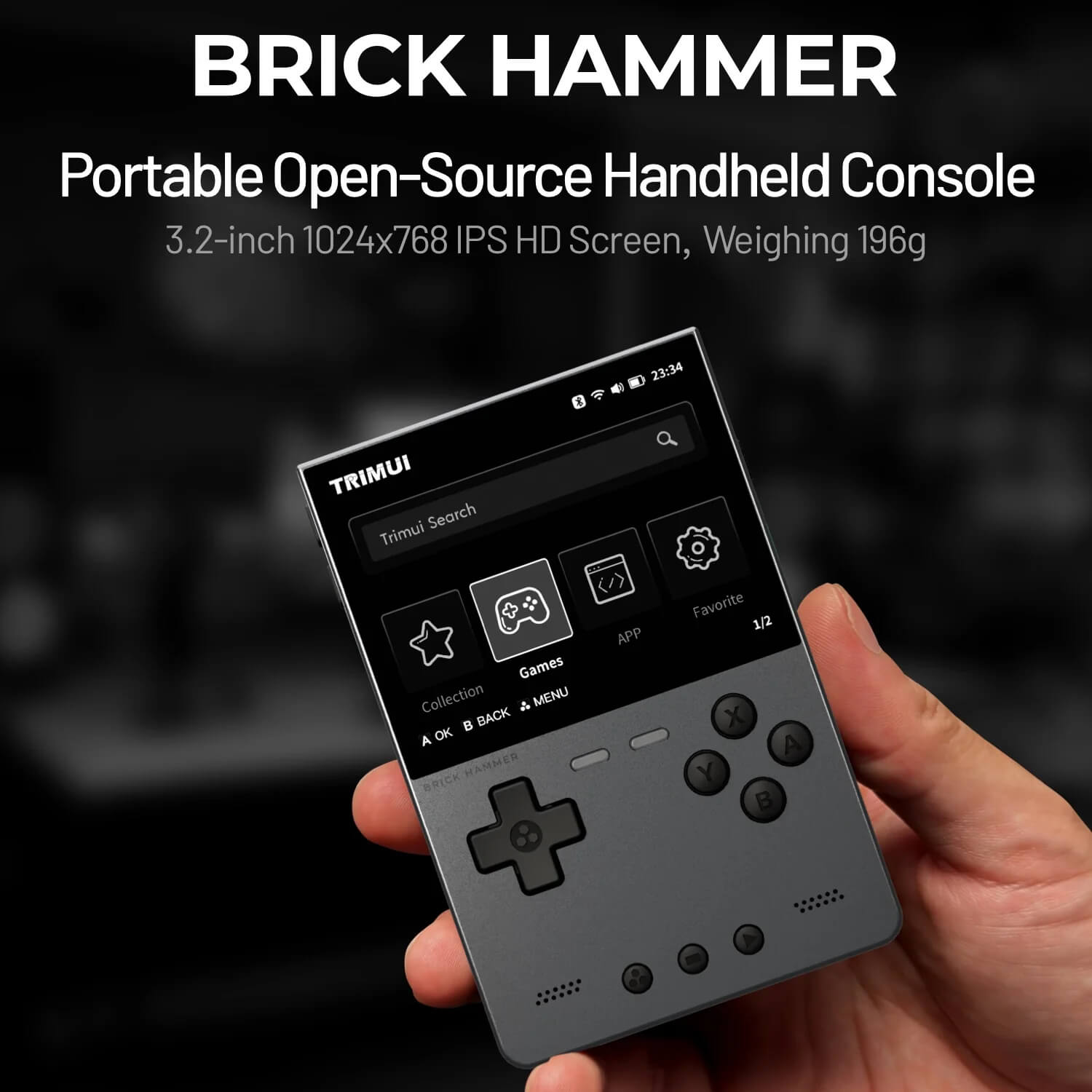 Trimui Brick Hammer Metal Retro Handheld Console