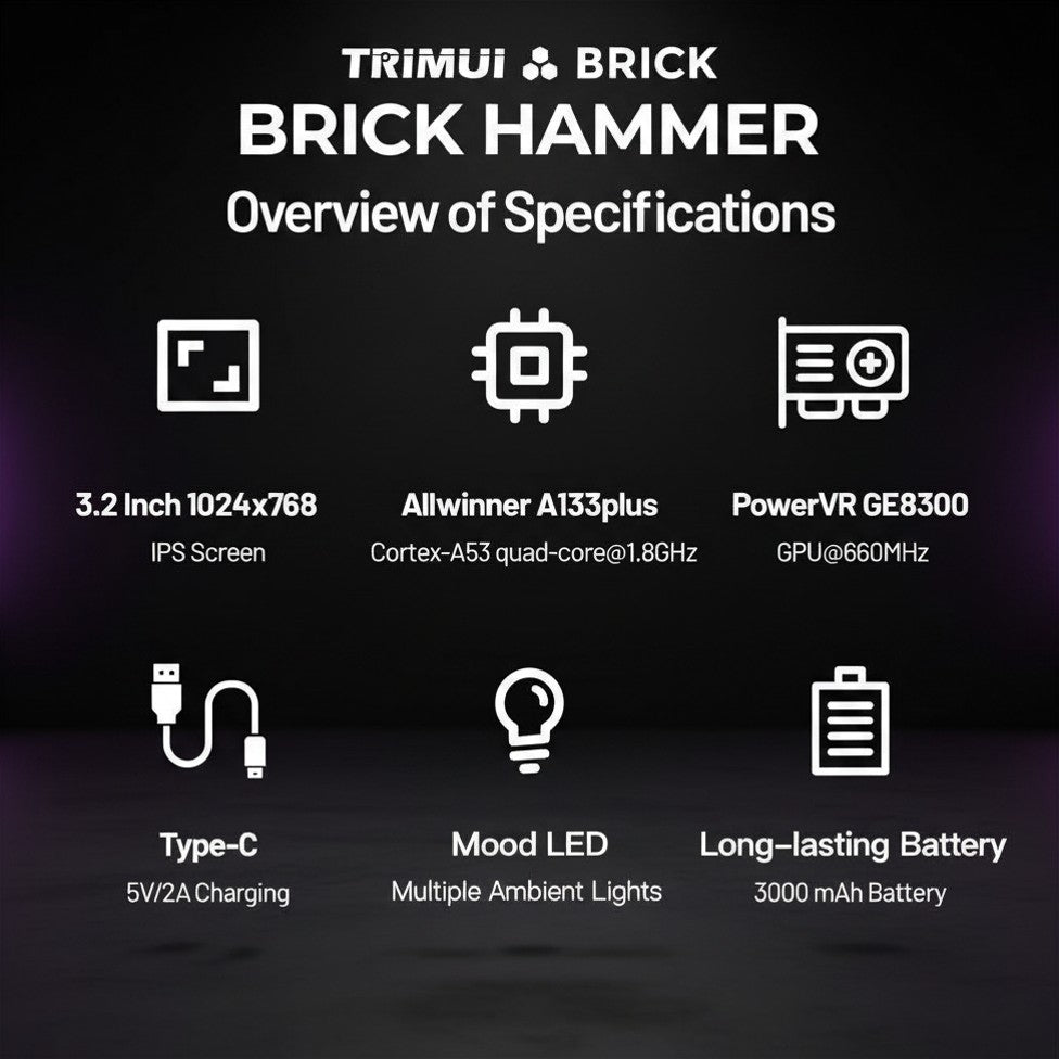 Trimui Brick Hammer Metal Retro Handheld Console